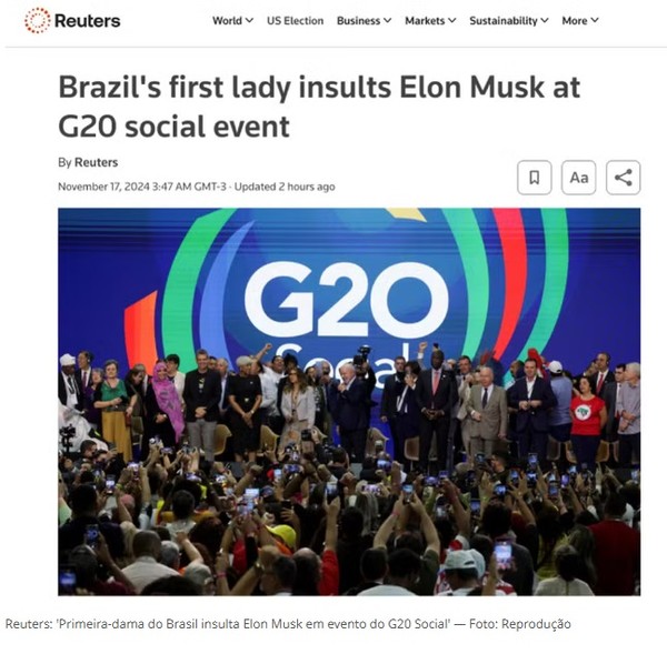 Como a imprensa internacional repercutiu o Fuck you Elon Musk de Janja Mundo Época NEGÓCIOS