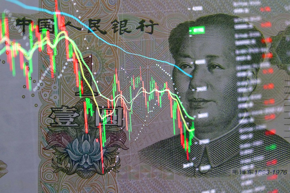 Economia chinesa, yuan, China — Foto: Getty Images