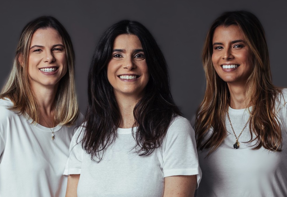 Bianca Cassarino, Antonia Teixeira e Roberta Sotomaior, fundadoras da Bloom Care — Foto: Divulgação