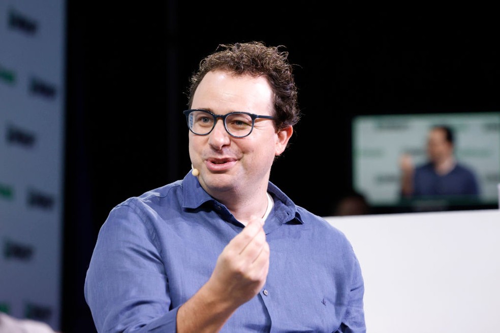 Dario Amodei, cofundador e CEO da Anthropic, durante o TechCrunch Disrupt 2023 — Foto: imberly White/Getty Images for TechCrunch