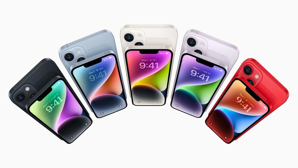 iPhone 14 é o modelo mais recente de celular da Apple — Foto: Divulgação/Apple