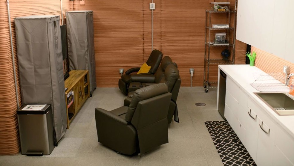 É assim que se parece o interior do módulo marciano — Foto: GETTY IMAGES (VIA BBC)