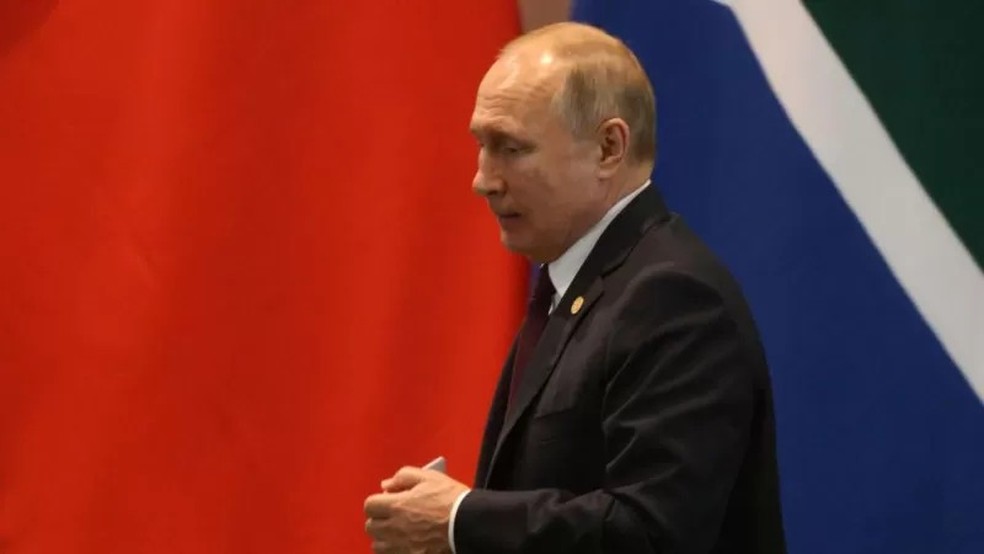Putin participou presencialmente da cúpula do BRICS em Brasília, em 2019 — Foto: GETTY IMAGES via BBC