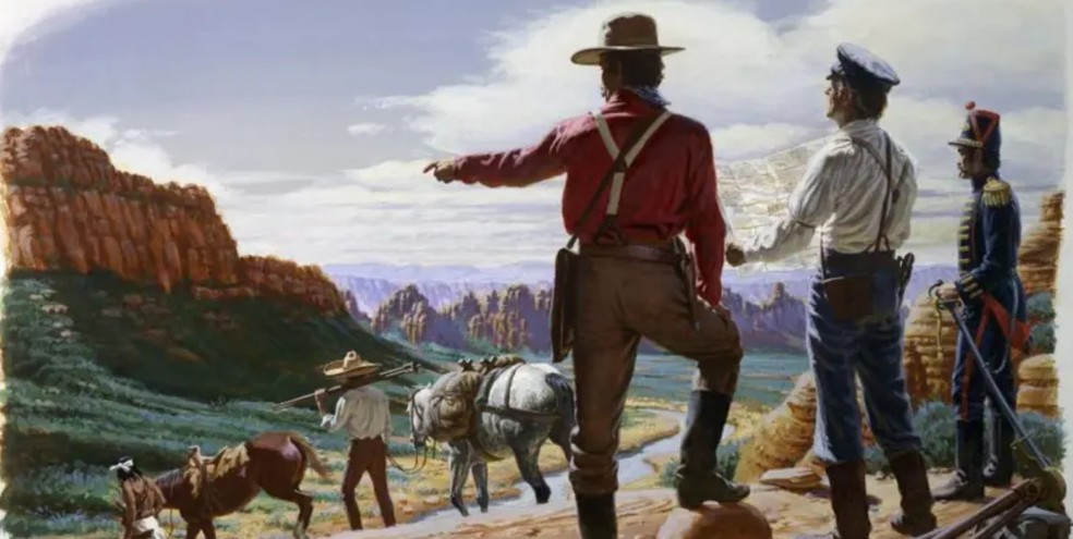 A compra do território mexicano de La Mesilla ocorreu em 1853 — Foto: Getty Images/BBC