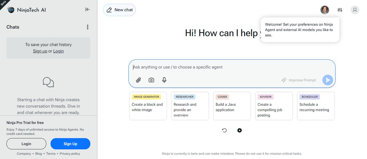 Ninja Chat AI: conheça a IA que combina funcionalidades de modelos famosos