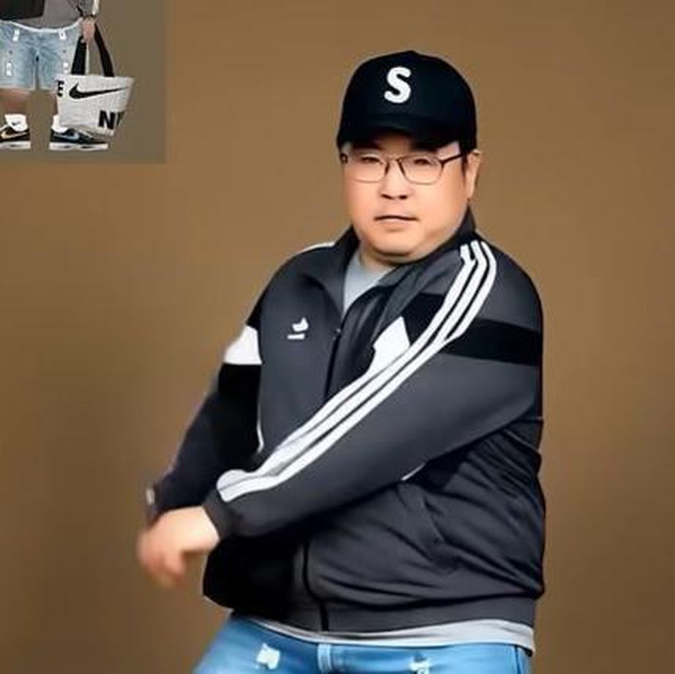 Imagens de 'jovens de 40', geradas por IA, viralizaram na Coreia do Sul — Foto: BBC News fonte