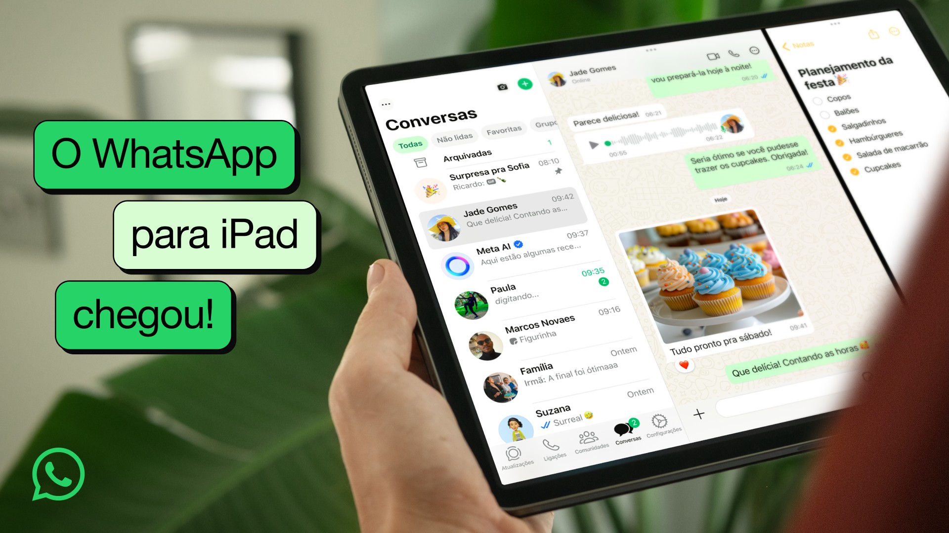 Agora também no tablet da Apple: WhatsApp ganha versão para iPad