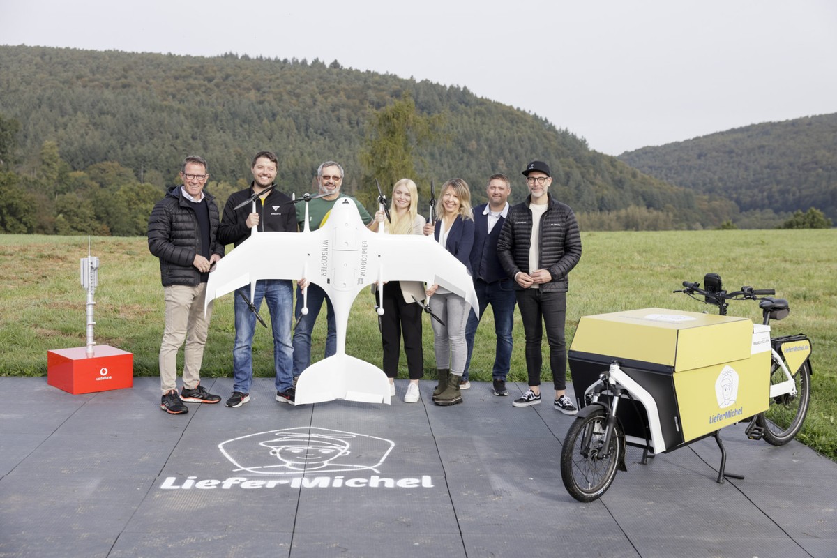 Startup nutzt Drohnen und Elektrofahrräder, um Lebensmittel in Deutschland CO2-frei zu liefern |  Startups