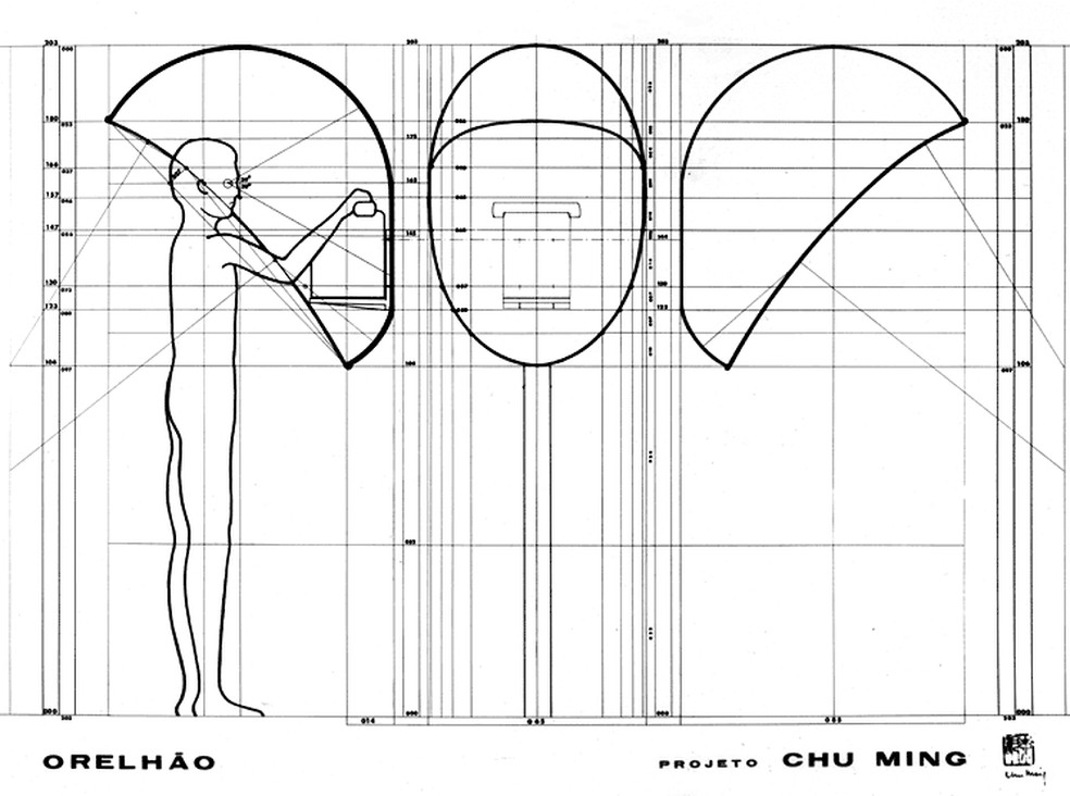 Projeto do orelhão, criado por Chu Ming Silveira — Foto: Foto: Wikimedia Commons