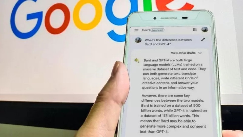 Google lançou o Bard, mas nem todos os usuários terão acesso no primeiro momento — Foto: GETTY IMAGES via BBC