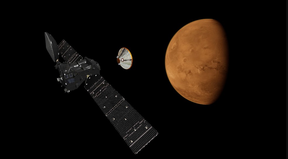 Missão Exomars vai procurar vida atual ou passada em Marte — Foto: ESA (Agência Espacial Europeia)