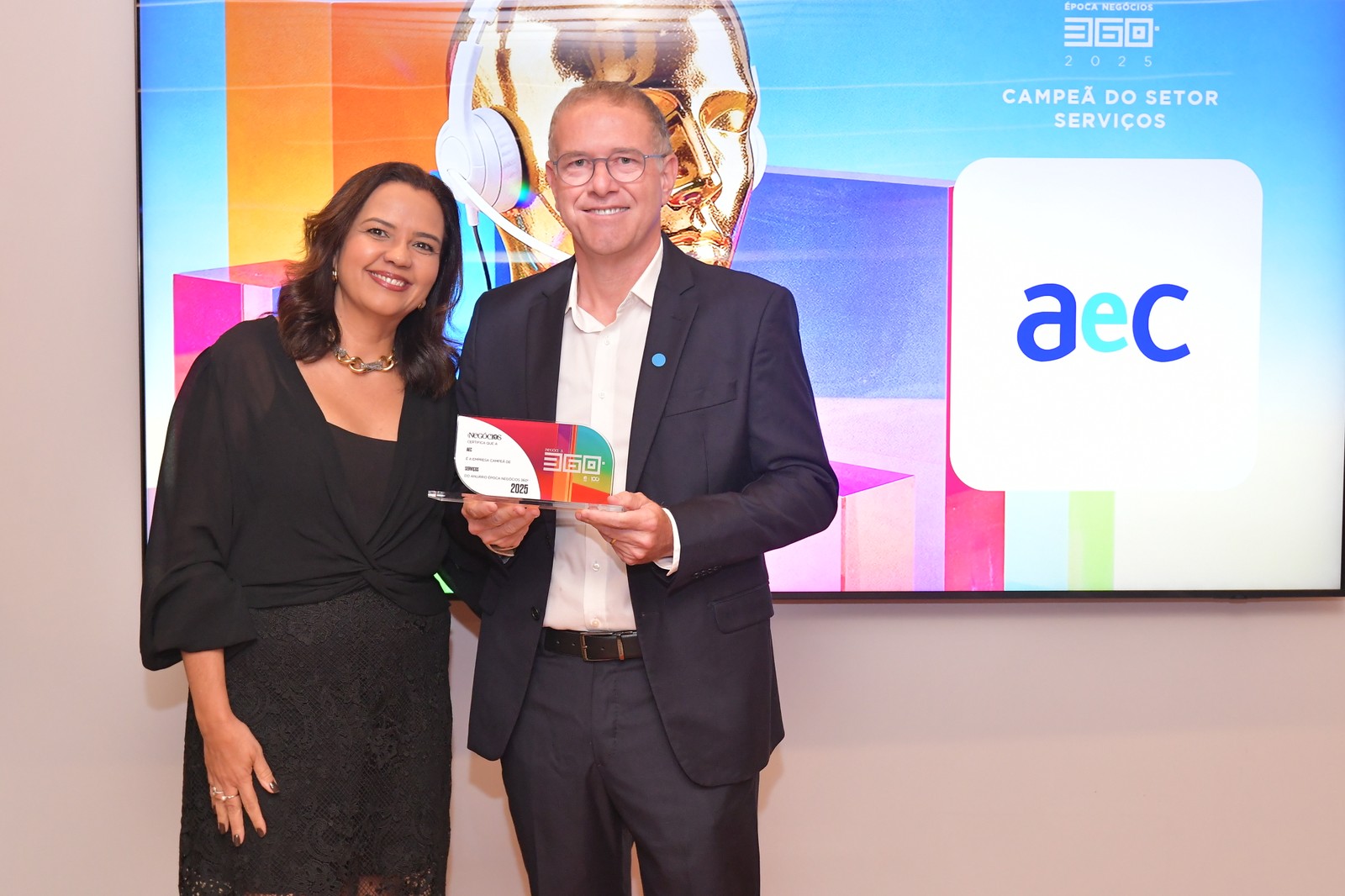 O AeC, representado pelo CEO Raphael Ribeiro Duailibi, foi destaque no setor de Serviços — Foto: Flavio Santana