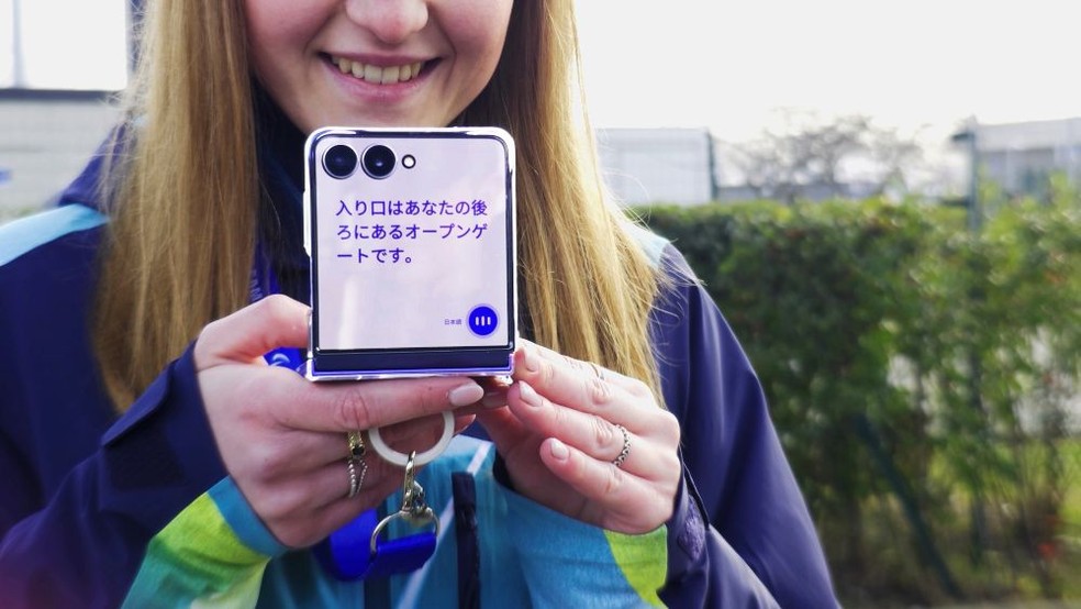 Aparelhos da Samsung farão tradução em tempo real com uso de inteligência artificial durante os Jogos — Foto: Divulgação