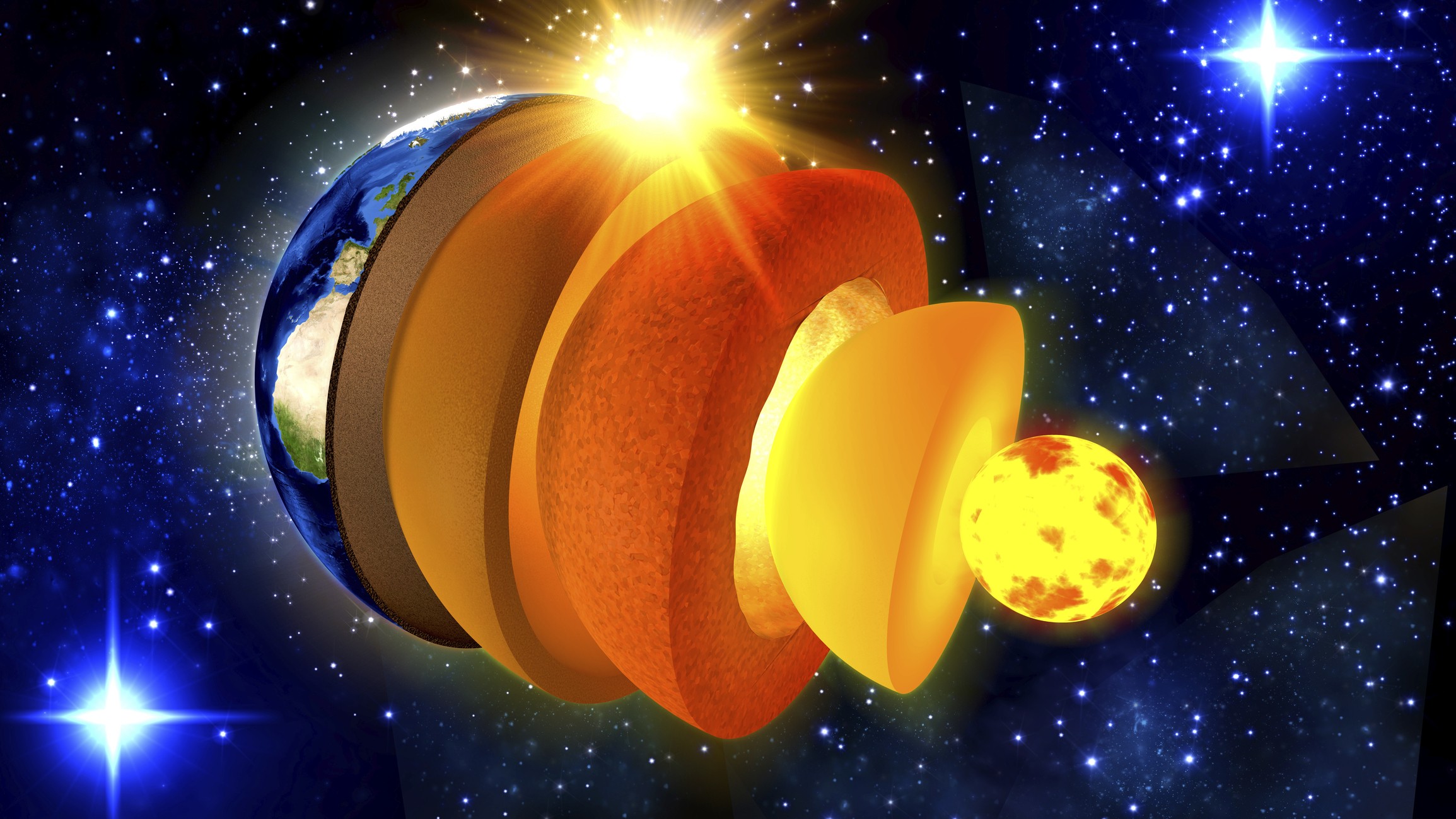 O que existe a 2.900 km de profundidade? Cientistas encontram seis regiões desconhecidas dentro da Terra - Foto