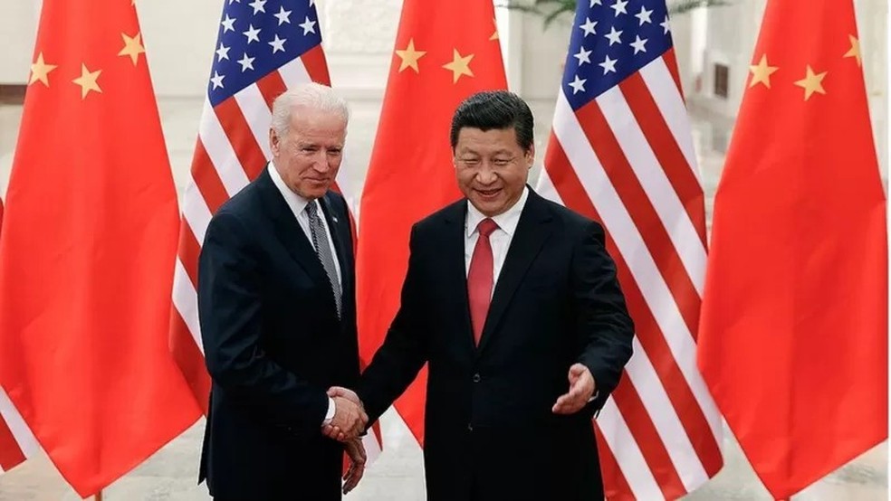 Joe Biden e Xi Jinping — Foto: Getty Images via BBC News