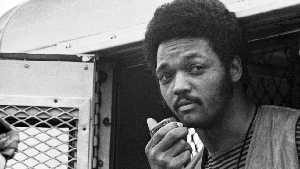 Jesse Jackson falava para muitos americanos que se sentiam cidadãos de segunda classe — Foto: BBC News fonte