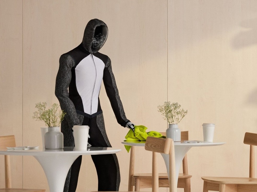 NEO (1X Technologies): Robô doméstico para limpeza, organização de objetos e tarefas cotidianas; preço estimado em US$ 20.000 ou assinatura — Foto: Divulgação