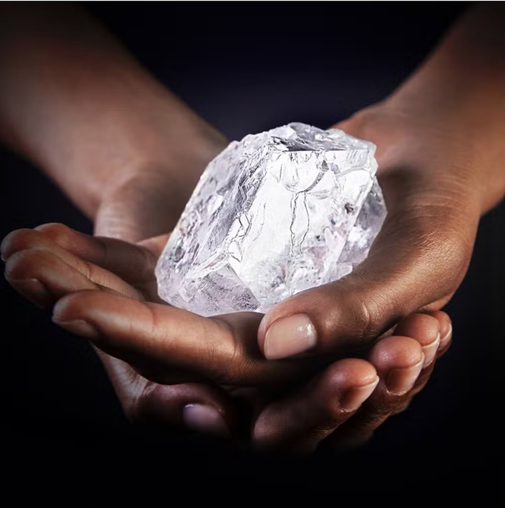 Lesedi la Rona, encontrada em 2015 — Foto: Reprodução/Lucara Diamonds