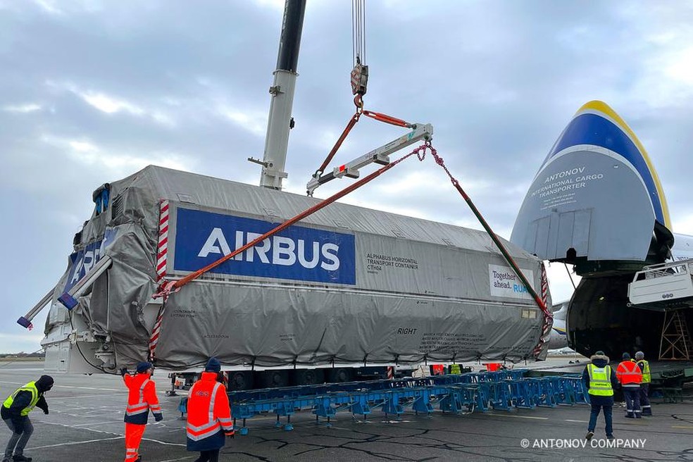 Companhias aéreas e fornecedoras alertam sobre impacto na produção de motores da RTX que poderá paralisar centenas de jatos Airbus nos próximos anos — Foto: Divulgação Antonov Company 