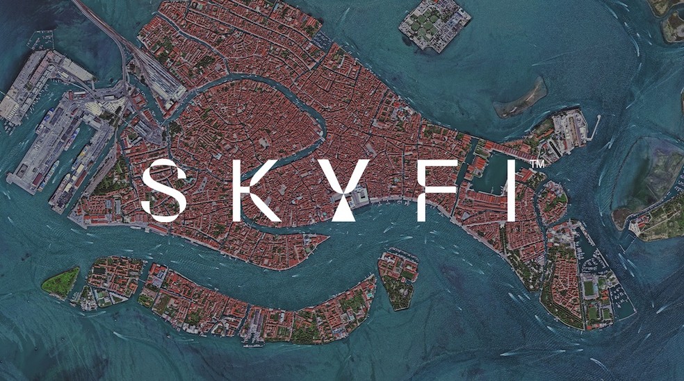 Aplicativo é comando pela SkyFi — Foto: Reprodução/SkyFi