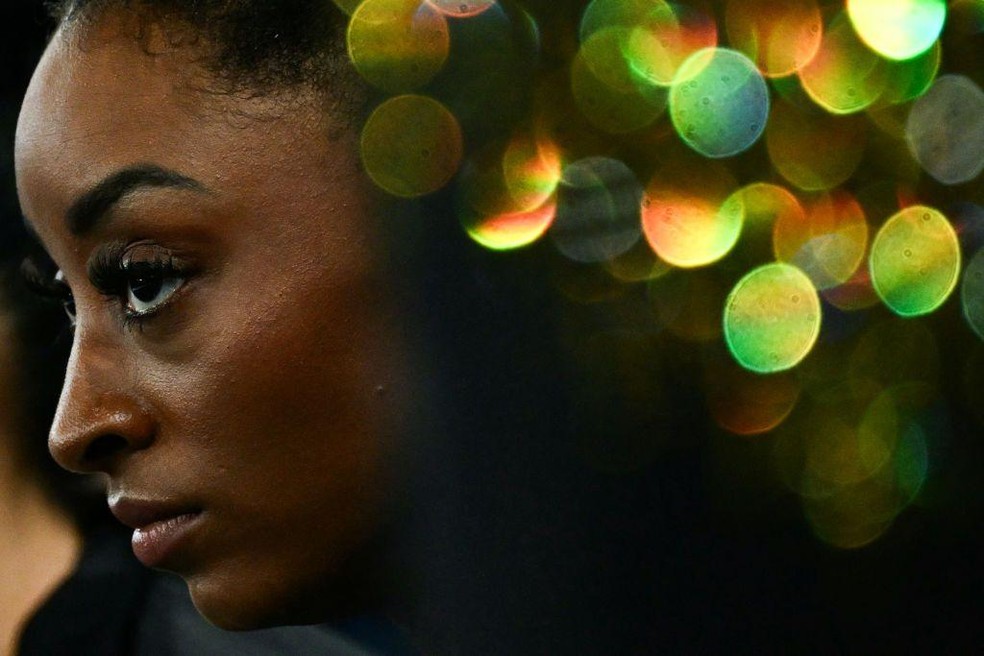 Fonte BBC News — Foto: A deusa coroada: Simone Biles voltou triunfante aos Jogos Olímpicos