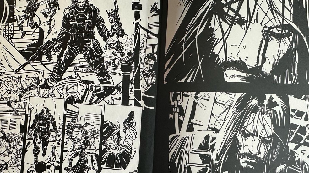 Fonte da BBC News — Foto: Fãs notaram que o personagem principal do livro de Keanu Reeves se parece com ele