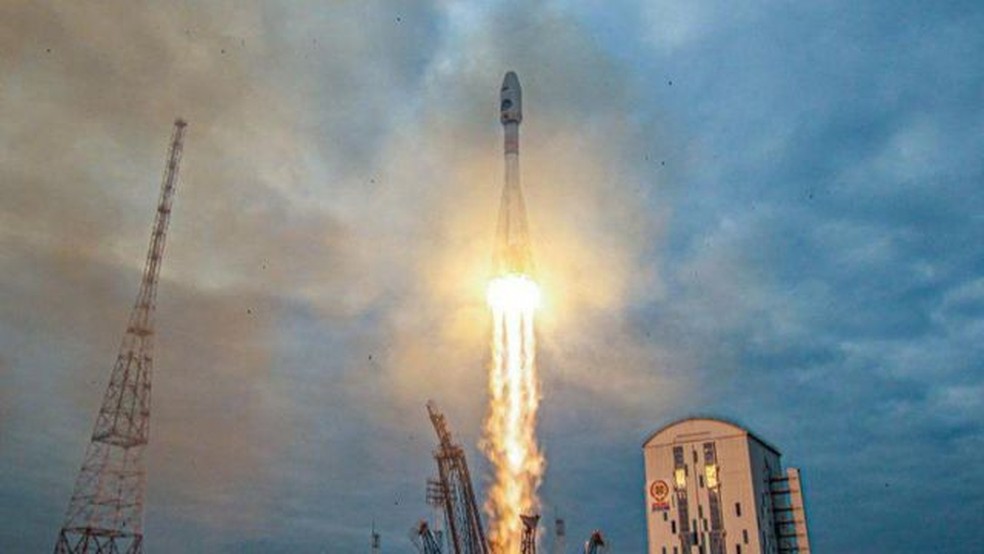 Luna-25 decolou do extremo leste da Rússia em 11 de agosto — Foto: Reuters via BBC