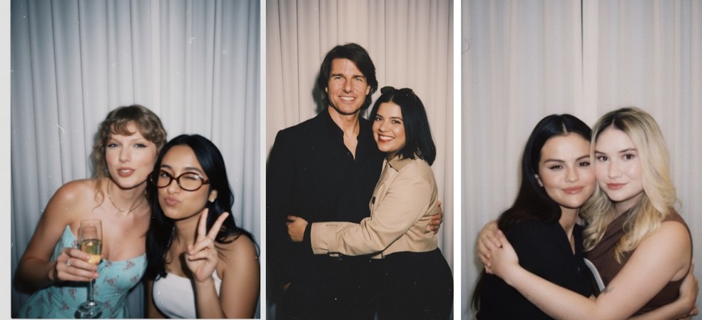 Fãs criam imagens com famosos — Foto: Reprodução/Instagram @styleofthesubtle; @rayanemithun e @garotameiometro