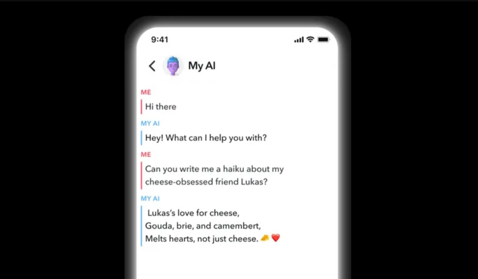 My AI, o chatbot anunciado pelo Snapchat com tecnologia do ChatGPT — Foto: Reprodução/Snapchat
