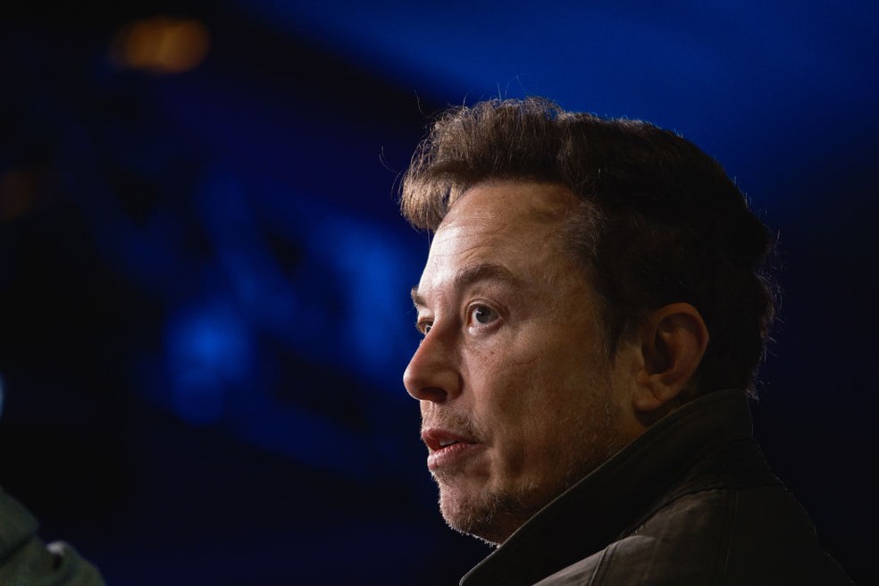 Elon Musk é elogiado por Vladimir Putin, presidente da Rússia — Foto: Getty Images