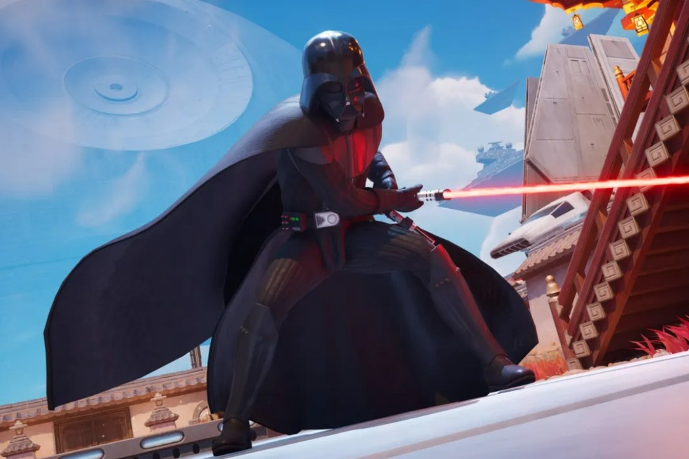 Em maio, a Epic Games e a Disney apresentaram um Darth Vader com inteligência artificial no Fortnite — Foto: Epic Games