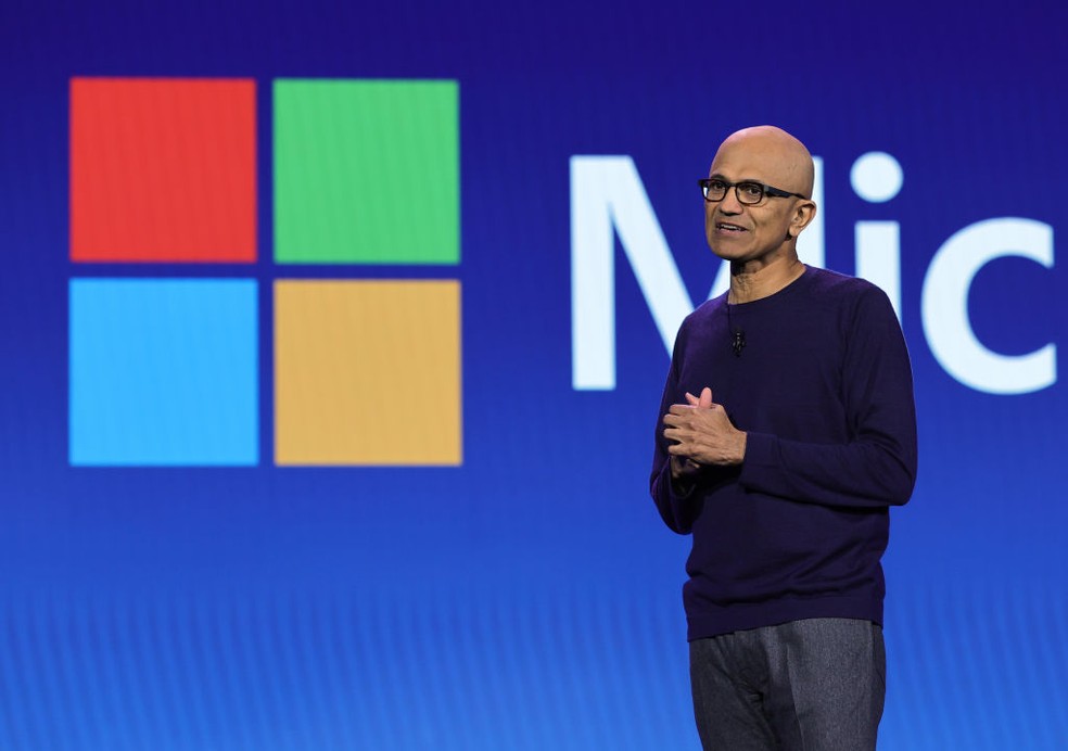 Satya Nadella, CEO da Microsoft — Foto: Getty Images