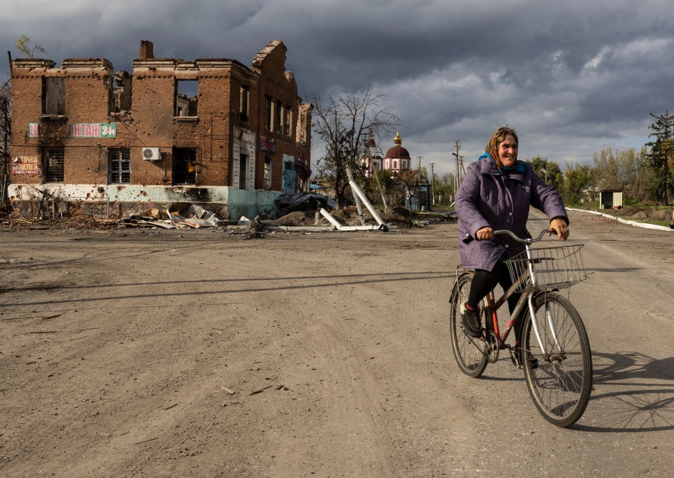 Território de Kherson, na Ucrânia — Foto: Getty Images