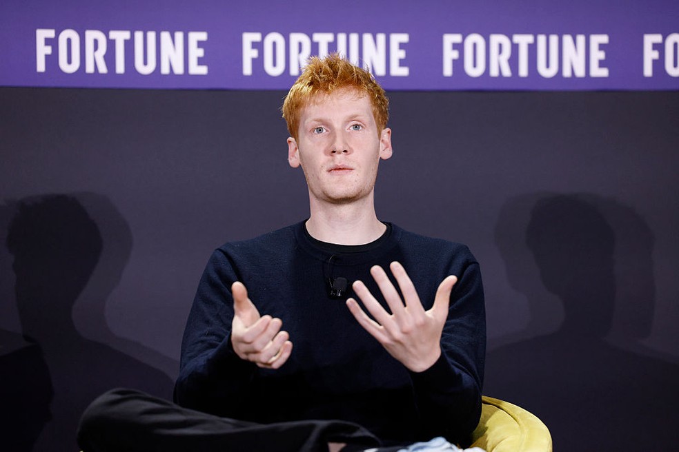 Michael Truell em participação no evento Fortune Brainstorm, em São Francisco, em dezembro de 2025 — Foto: Kimberly White/Getty Images for Fortune Media
