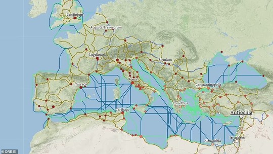 Mapa interativo oferece a experiência de viajar no tempo e conhecer o Império Romano