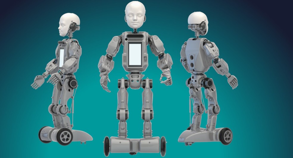 Um robô humanoide construído pela Mind Children — Foto: Divulgação/Mind Children