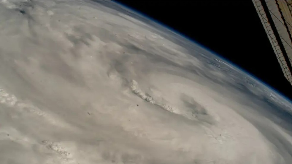 Furacão Helene acima do Golfo do México, na costa do Mississippi, em 25 de setembro de 2024 — Foto: Nasa