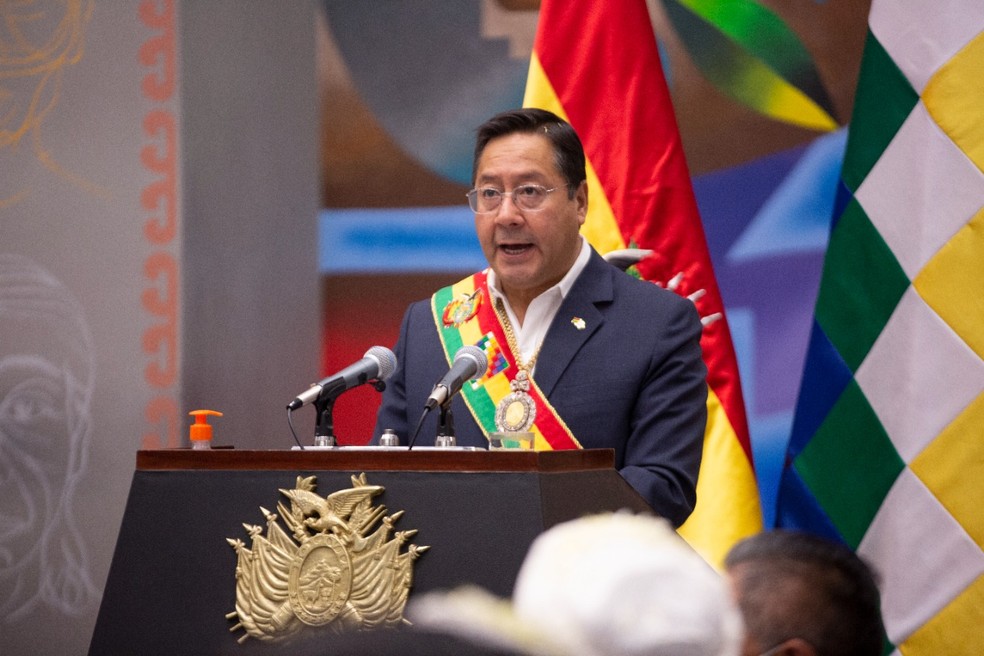 Luis Arce, presidente da Bolívia — Foto: Vice Presidency of the State, CC BY 2.0 <https://creativecommons.org/licenses/by/2.0>, via Wikimedia Commons