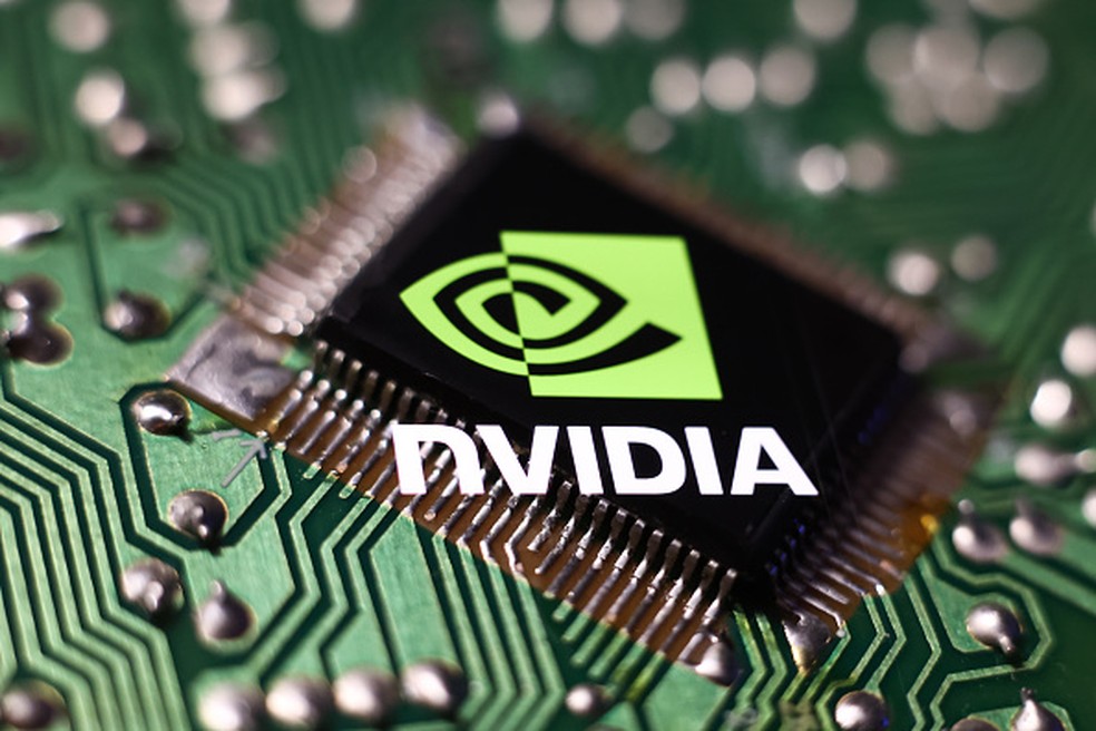 A Nvidia previu receita para o segundo trimestre mais de 50% acima das estimativas de Wall Street — Foto: GETTY IMAGES