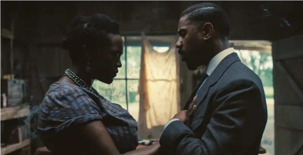 Wunmi Mosaku e Michael B. Jordan foram indicados pela sua participação em Pecadores — Foto: Warner Bros via BBC News