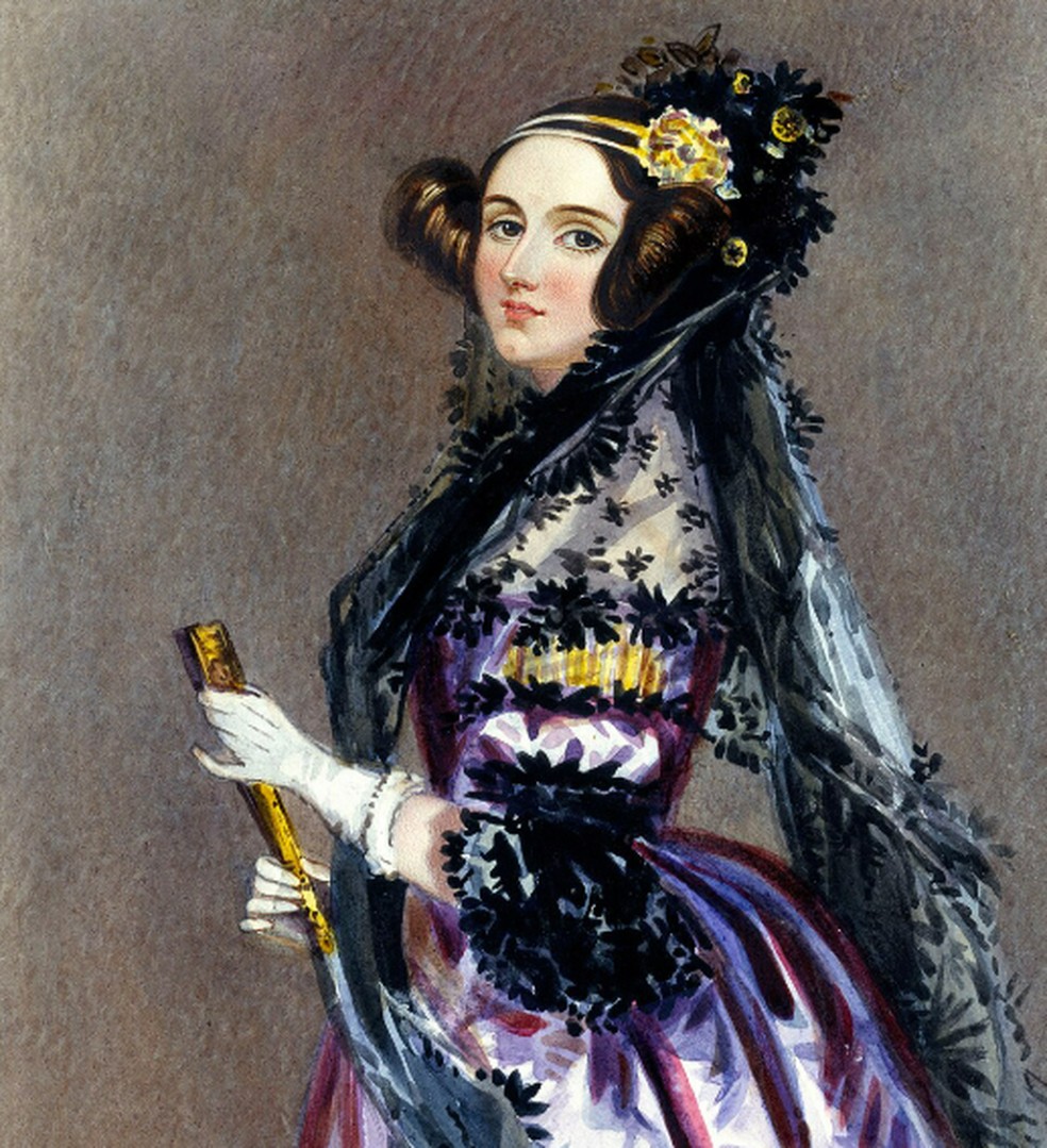 Ada Lovelace: primeiro computador da história — Foto: Alfred Edward Chalon, Public domain, via Wikimedia Commons