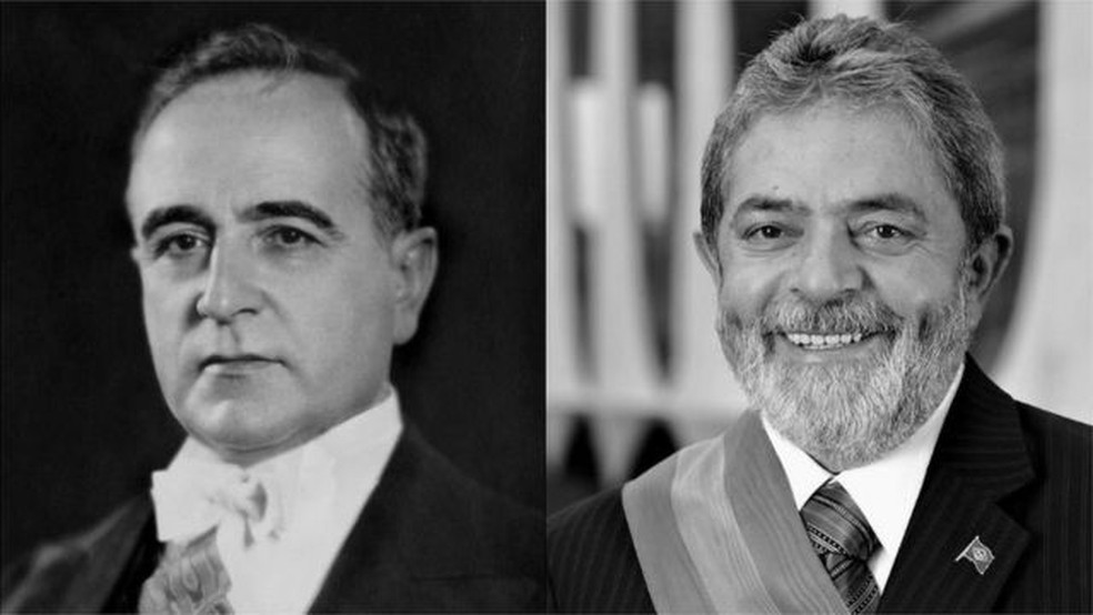 Apenas dois brasileiros foram presidentes por duas vezes, com um espaço entre um governo e outro: Getúlio Vargas e Luiz Inácio Lula da Silva — Foto: Palácio do Planalto vai BBC