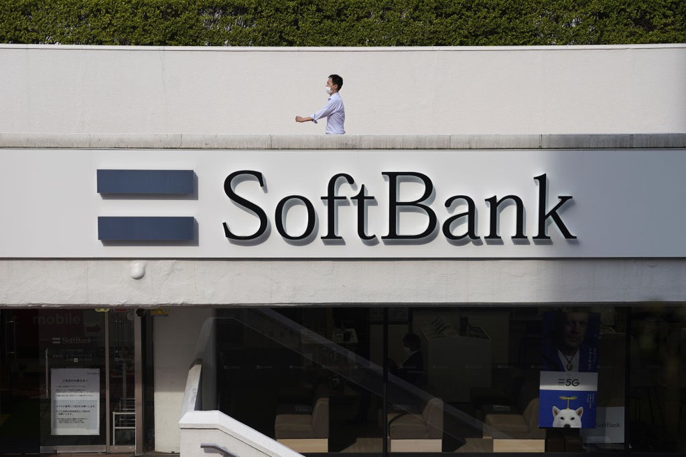 O SoftBank registrou uma perda recorde com o Vision Fund — Foto: Getty Images