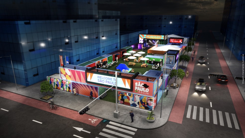 Imagem mostra estrutura completa da nova SP House — Foto: Divulgação