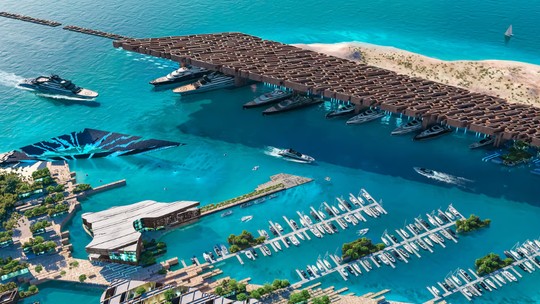 Cidade futurista Neom anuncia mais uma extravagância: uma marina para superiates