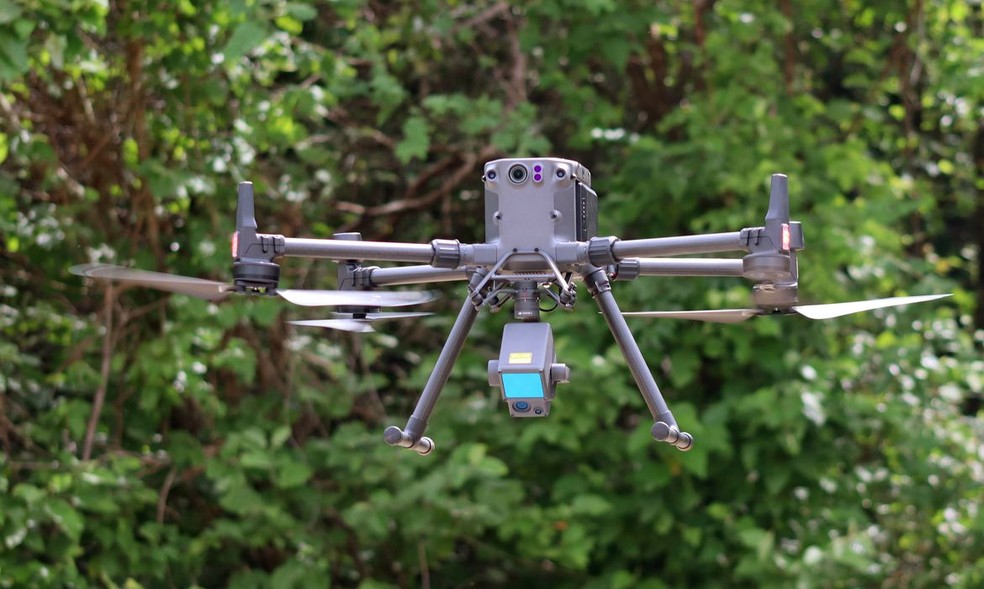 Drone e sensor evitam emissão de carbono e desmatamento — Foto: Divulgação