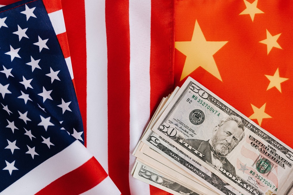 Relações bilaterais e cooperação econômica e comercial entre China e Estados Unidos estão enfrentando dificuldades — Foto: Pexels