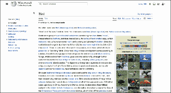 Mudanças na Wikipedia inclui alterações na ferramenta de busca — Foto: Reprodução/Wikipedia 