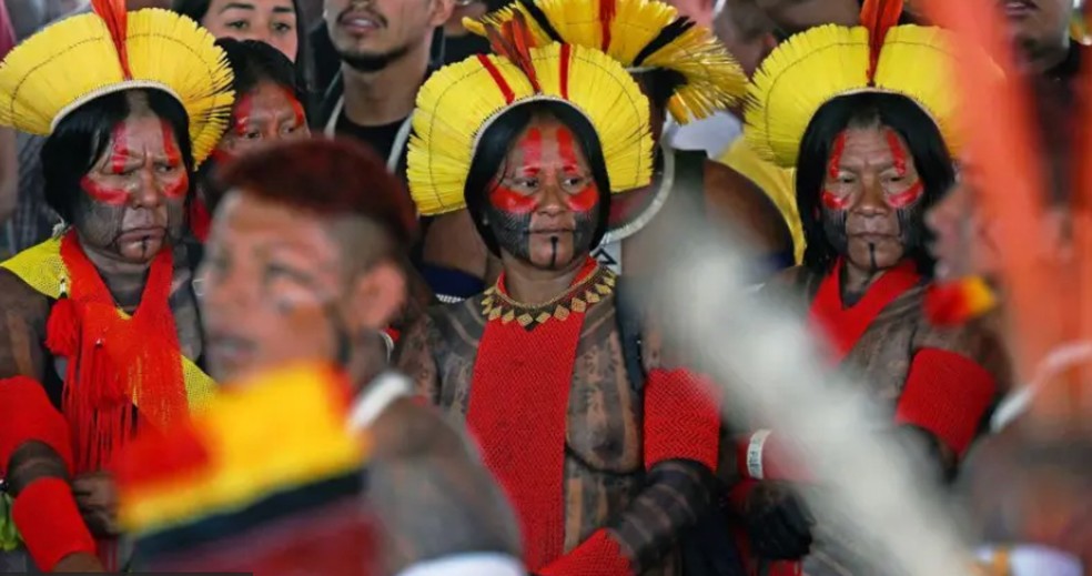 Indígenas também são afetados pelo projeto apelidado de 'PL da devastação' — Foto: BBC News fonte