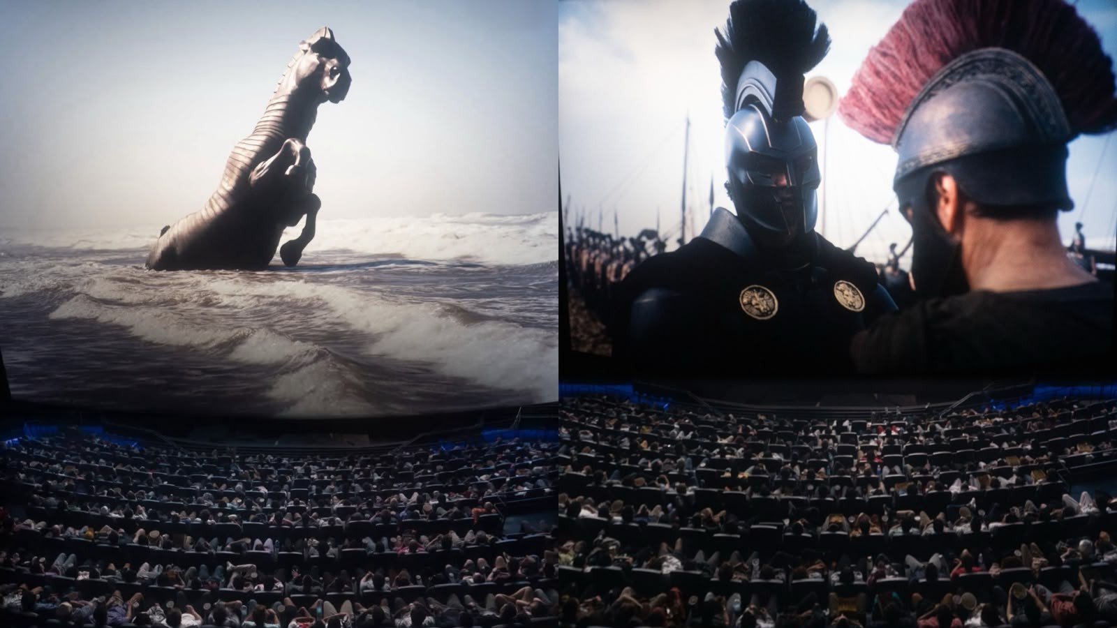 Veja as fotos impressionantes da exibição do filme "A Odisseia" da forma como o diretor Christopher Nolan idealizou